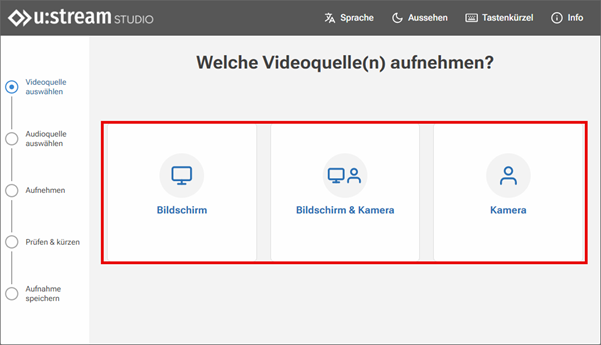 Quelle wählen